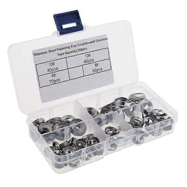 200 pcs 304 stainless steel countersunk washers for countersunk screws