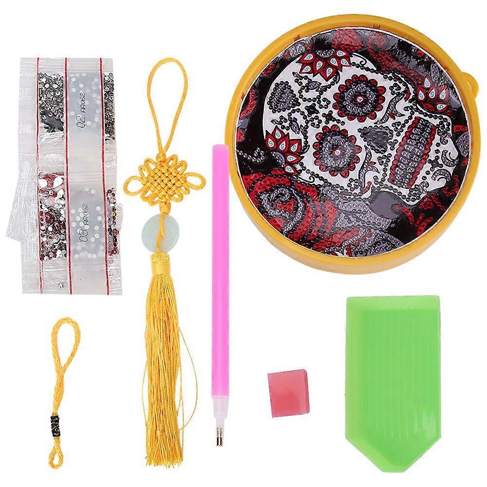 2025 أحدث نموذج معلق الماس اللوحة مصباح LED جولة الجمجمة نمط DIY