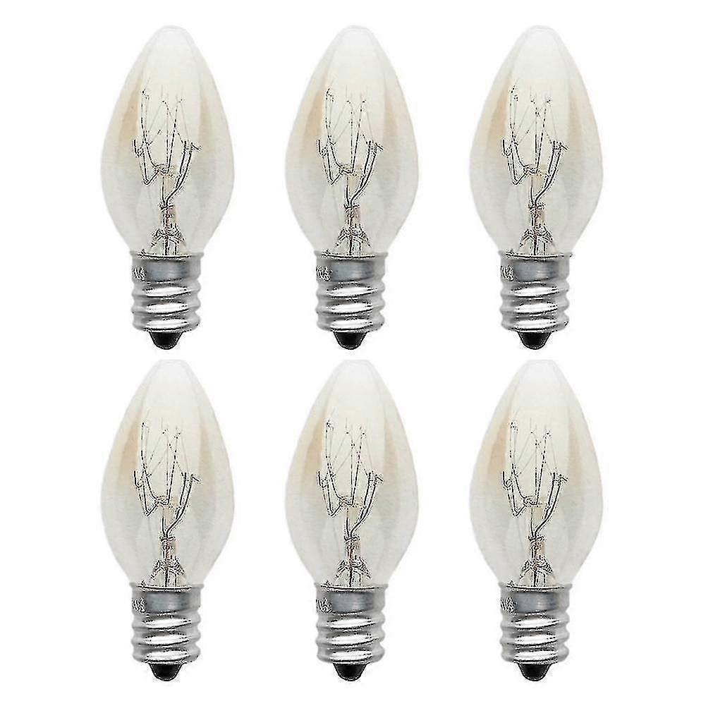 10st E12 C7 10W 220-240V varm vit volfram glödlampa glödlampor