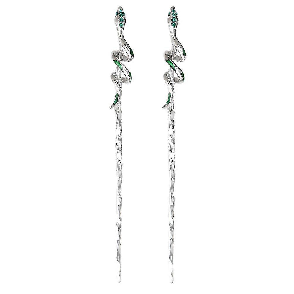 a refined and engaging product description based on your input:

 

**2pcs Snake Hair Sticks – Retro Design for Women** 
Add a touch of vintage
