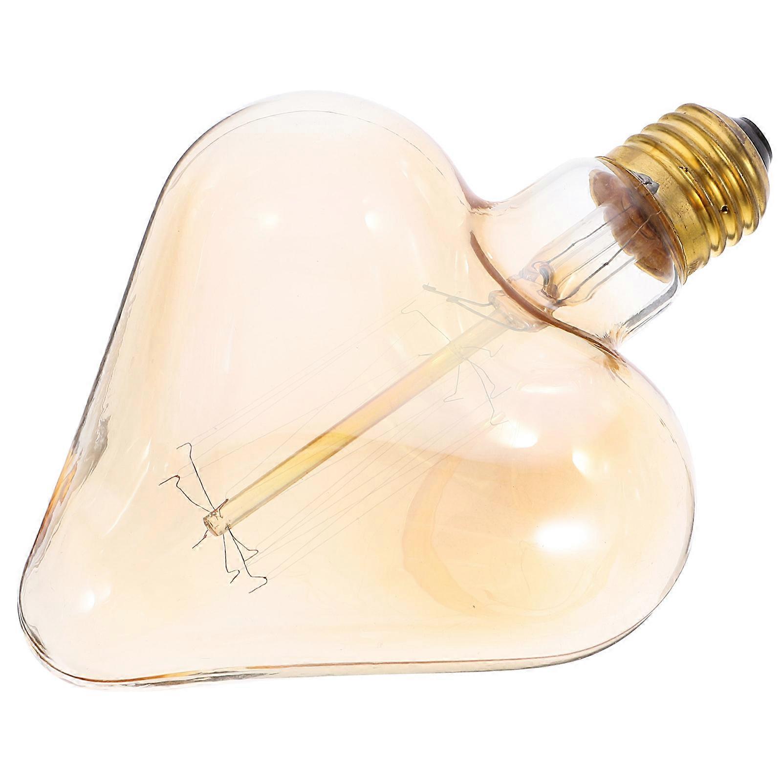 Heart Shaped Wedding Decor Bulbs, Durable Material and E27 Socket Compatibility