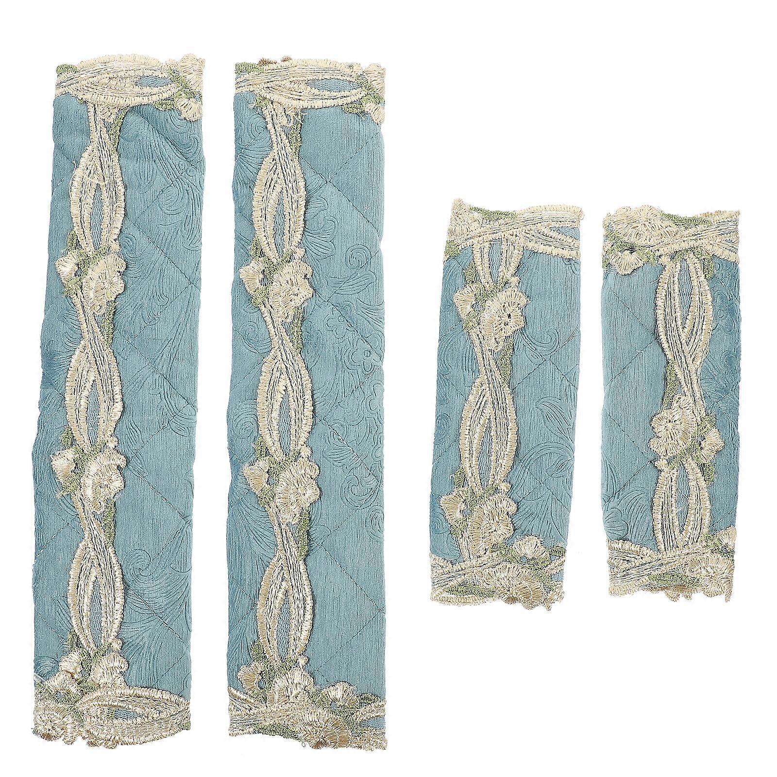 Appliance Handle Protector Fridge Door Handle Cover Round Shape Quilted Design Cotton Padding Protect Appliances