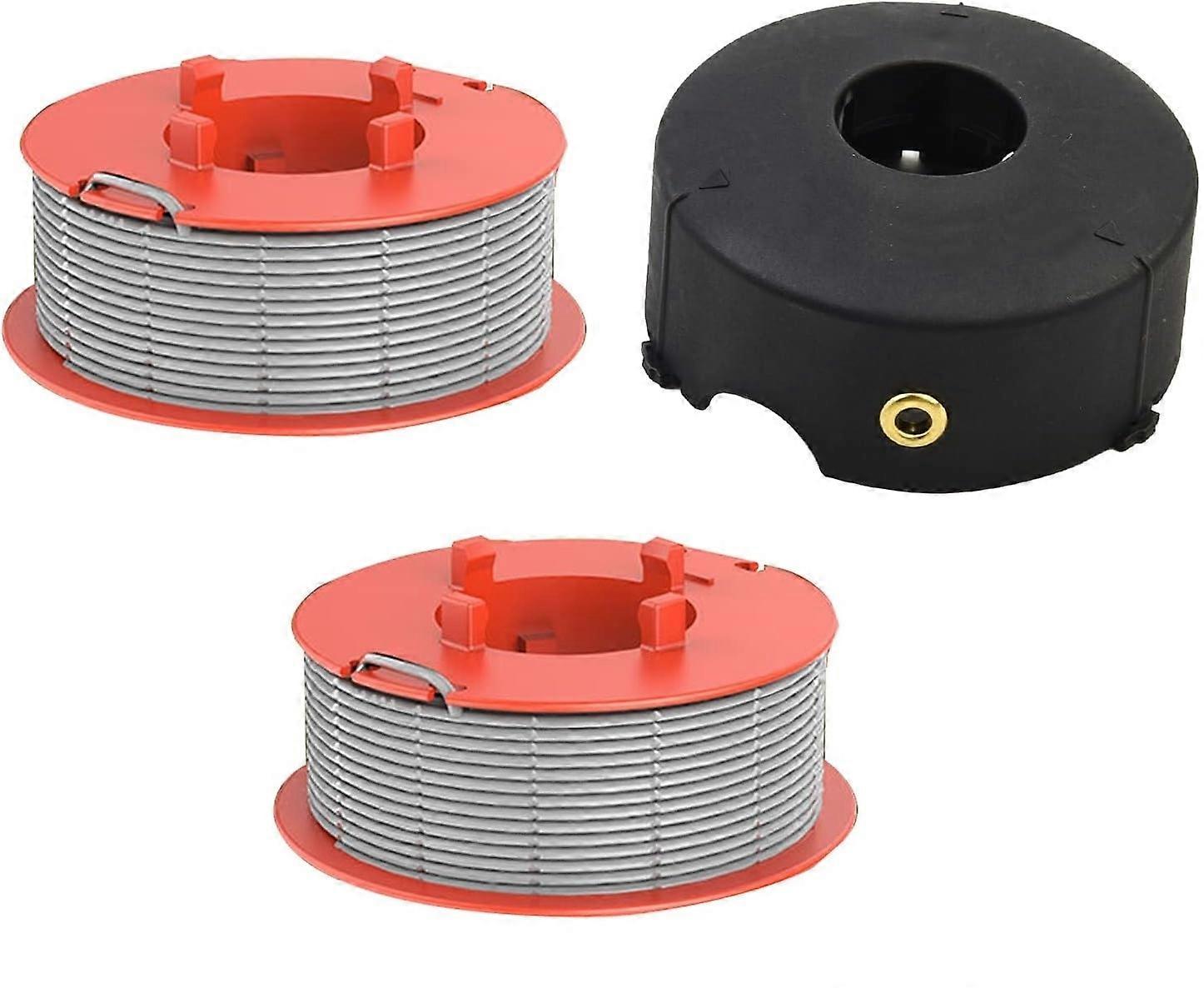 H7T For Bosch ART 23 COMBITRIM ART 26 COMBITRIM Lawn Mower 2 Spool G8c Thread Reel + 1 Spool Cap, F0