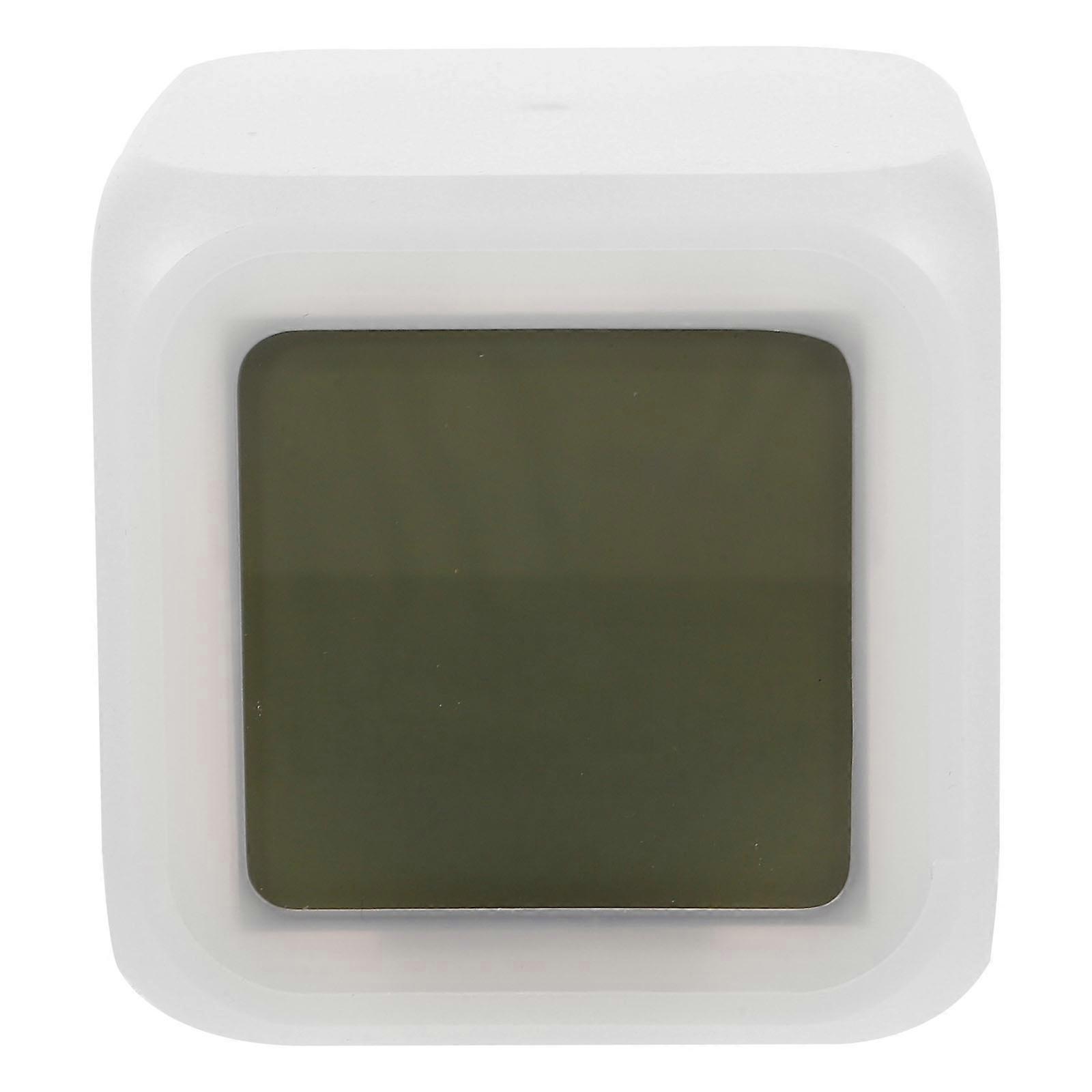 Touchsensitive LED Alarm Clock with Calendar and Thermometer Display Rotatable for Daily Plastic