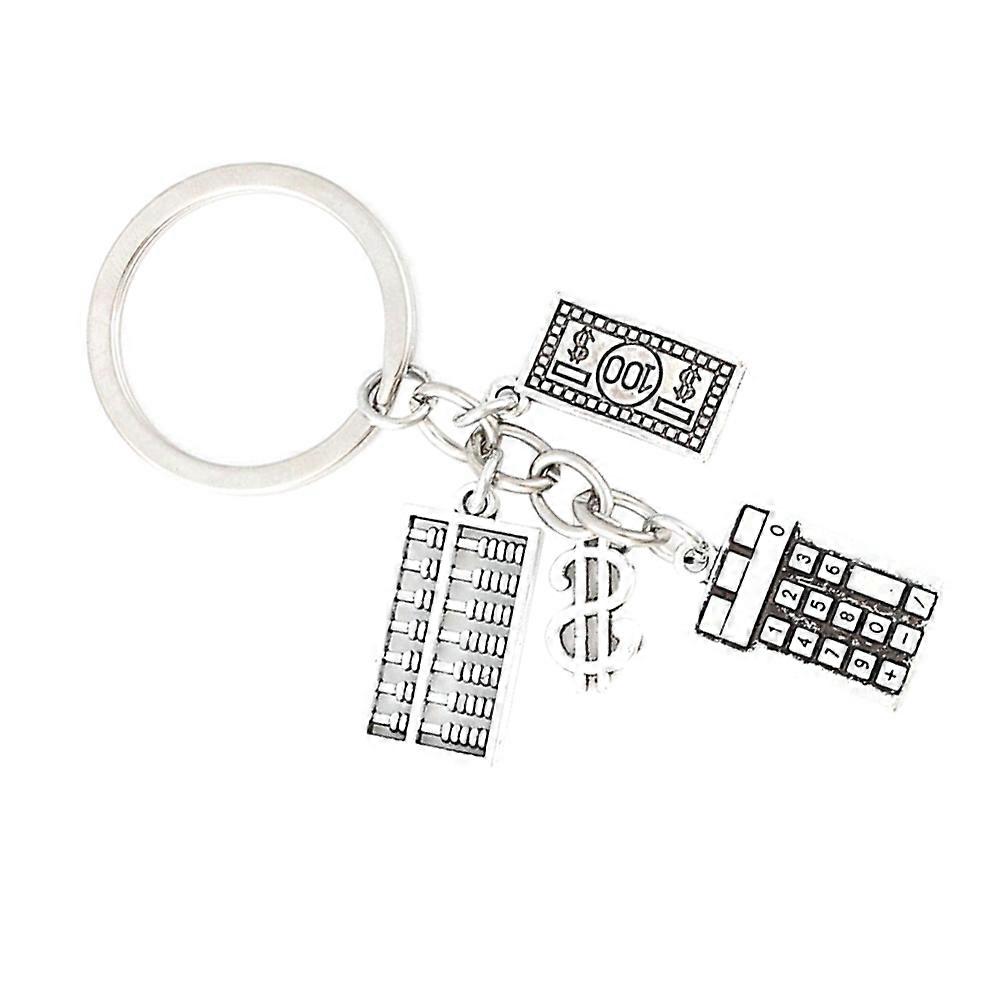 Brelok do kluczy Wisiorek Mini kalkulator Brelok Dziewczęce torba Decor Codzienne użytkowanie Stop 1Pack