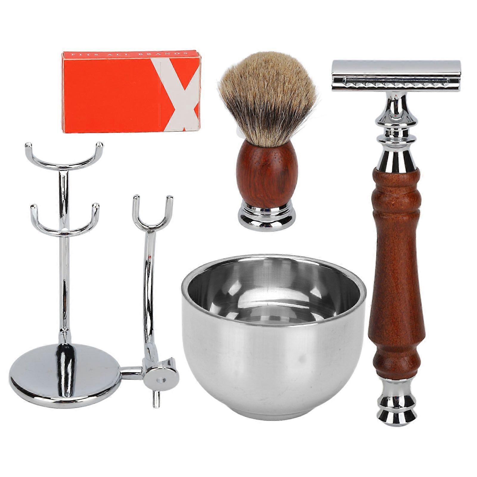 2025 Latest Model Men Shaving Care Kit with Replacement Blades Manual Beard Tr...