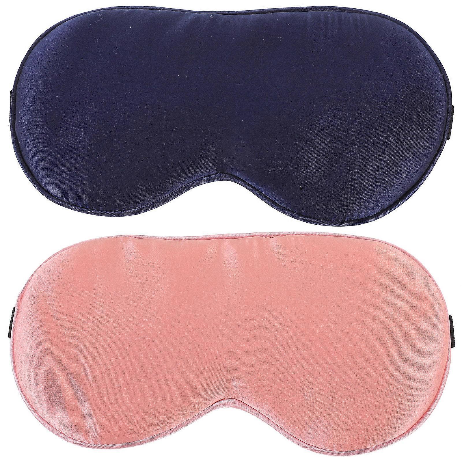 Soft and Lightweight Sleep Eye Masks for Adults – Comfortable Travel Eye Cover with Light Blocking Design, 2pcs Set