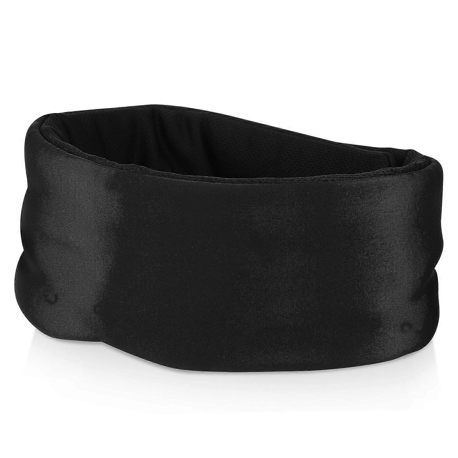 Light Blocking Sleeping Mask Black Silk Ice Material for Sleeping Use Eye Sleep Mask Light Blocking
