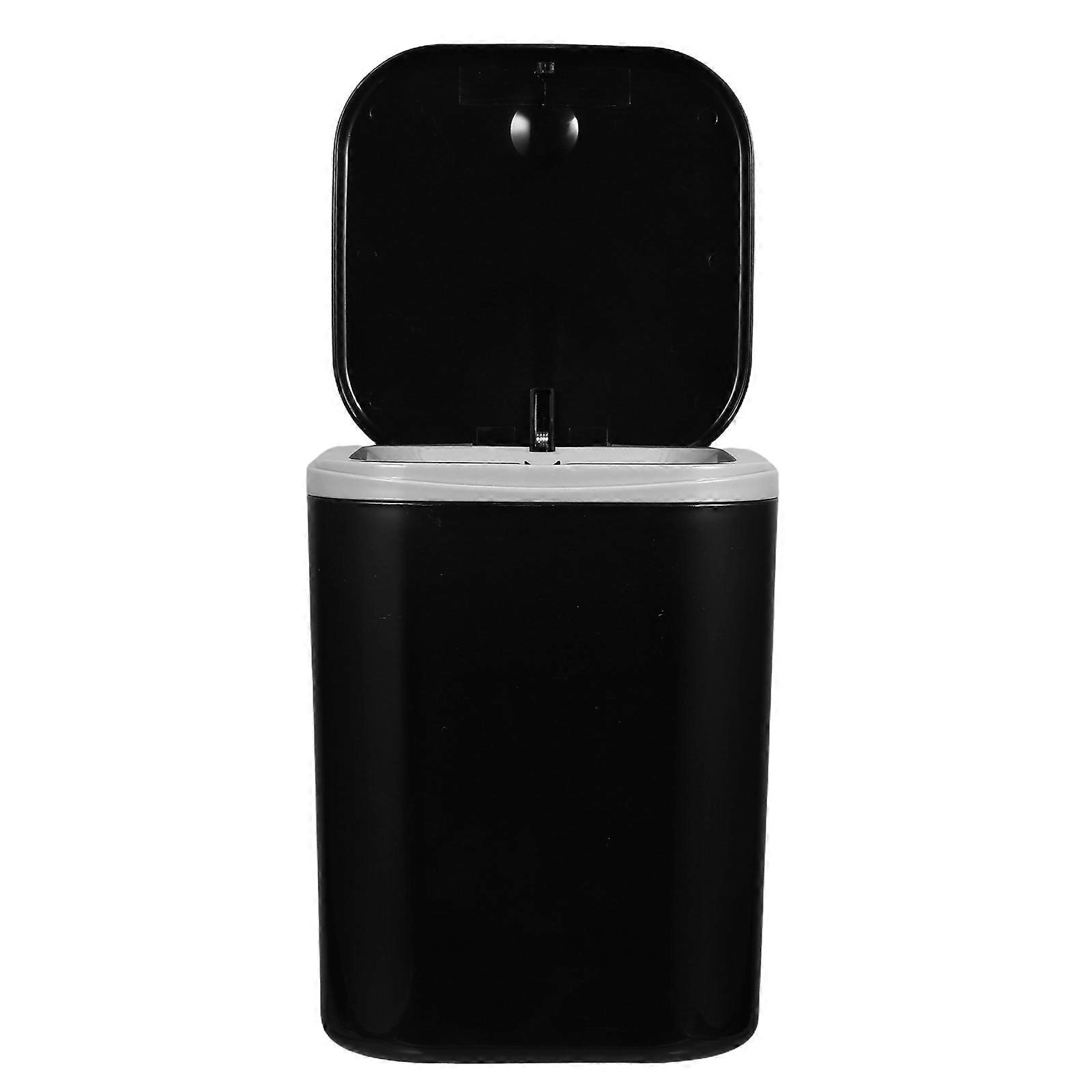 Stylish Compact Trash Bin with Lid – Desktop Wastebasket for Kitchen, Bathroom, Office, and Bedroom – Smooth Edges, Space Saving Design for Makeup