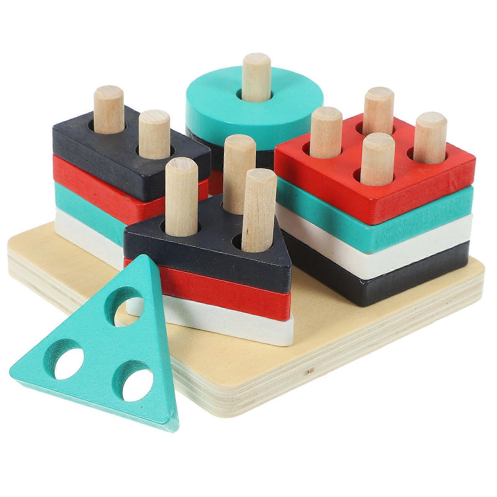 Parrot Chewing Block Bird Puzzle Toys Wood Plastic Assembly Toy for Parrots 1Set