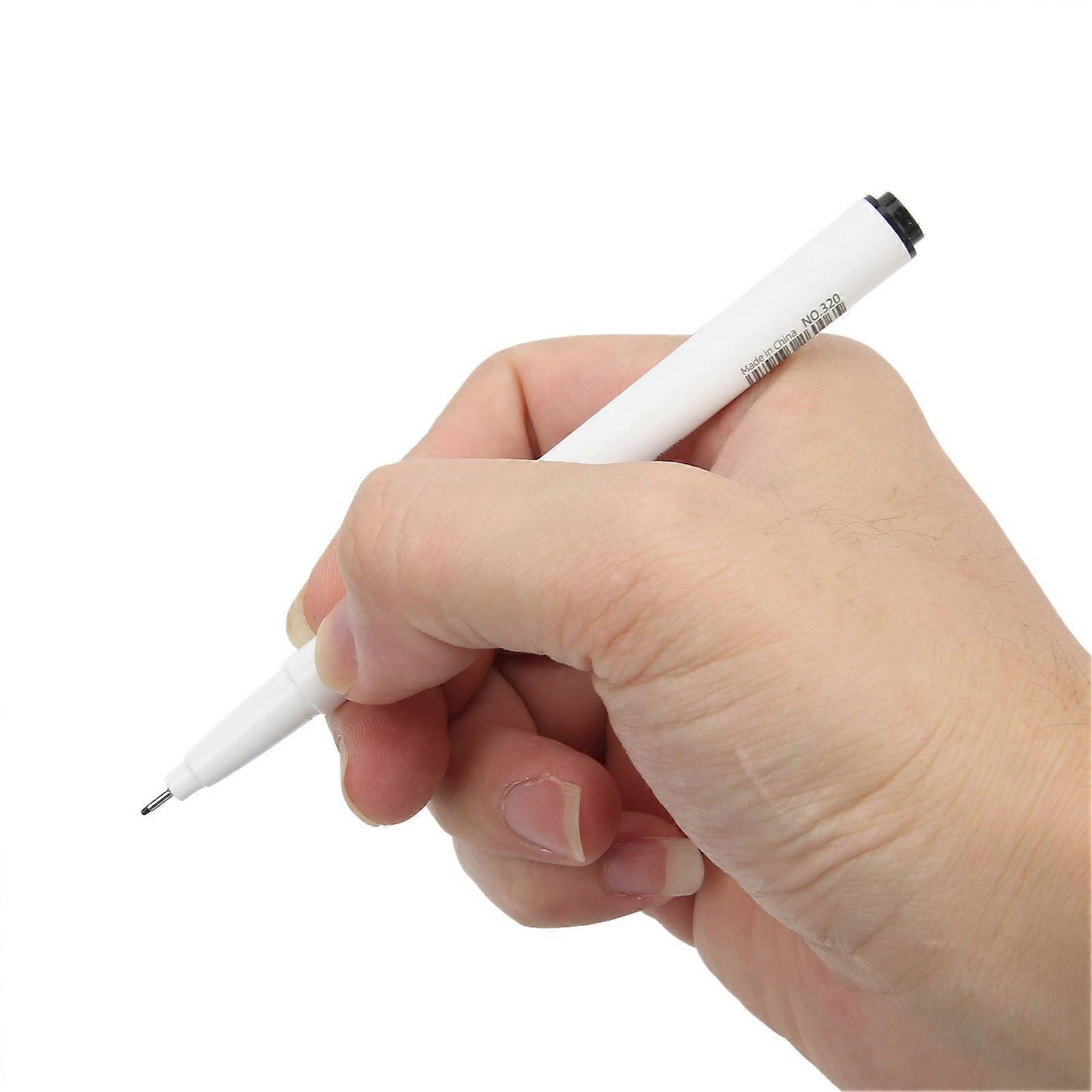 10 Pack 0.5mm Micro-Line Pens, Excellent Black Inks, Smoother Writing, Waterproof Drawing Pen for Drawing and Sketching