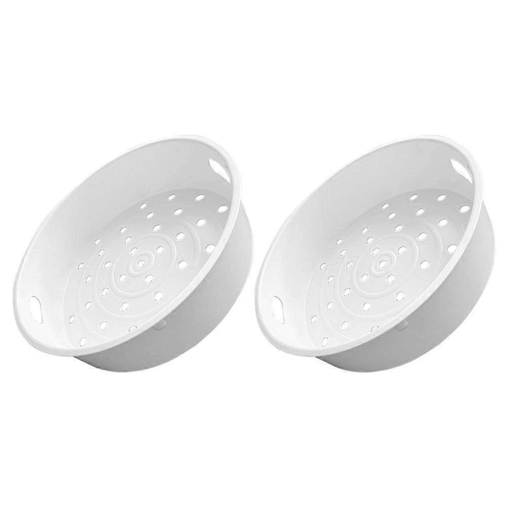 Steaming Basket For Food Preparation Even Heating Plastic 2Set