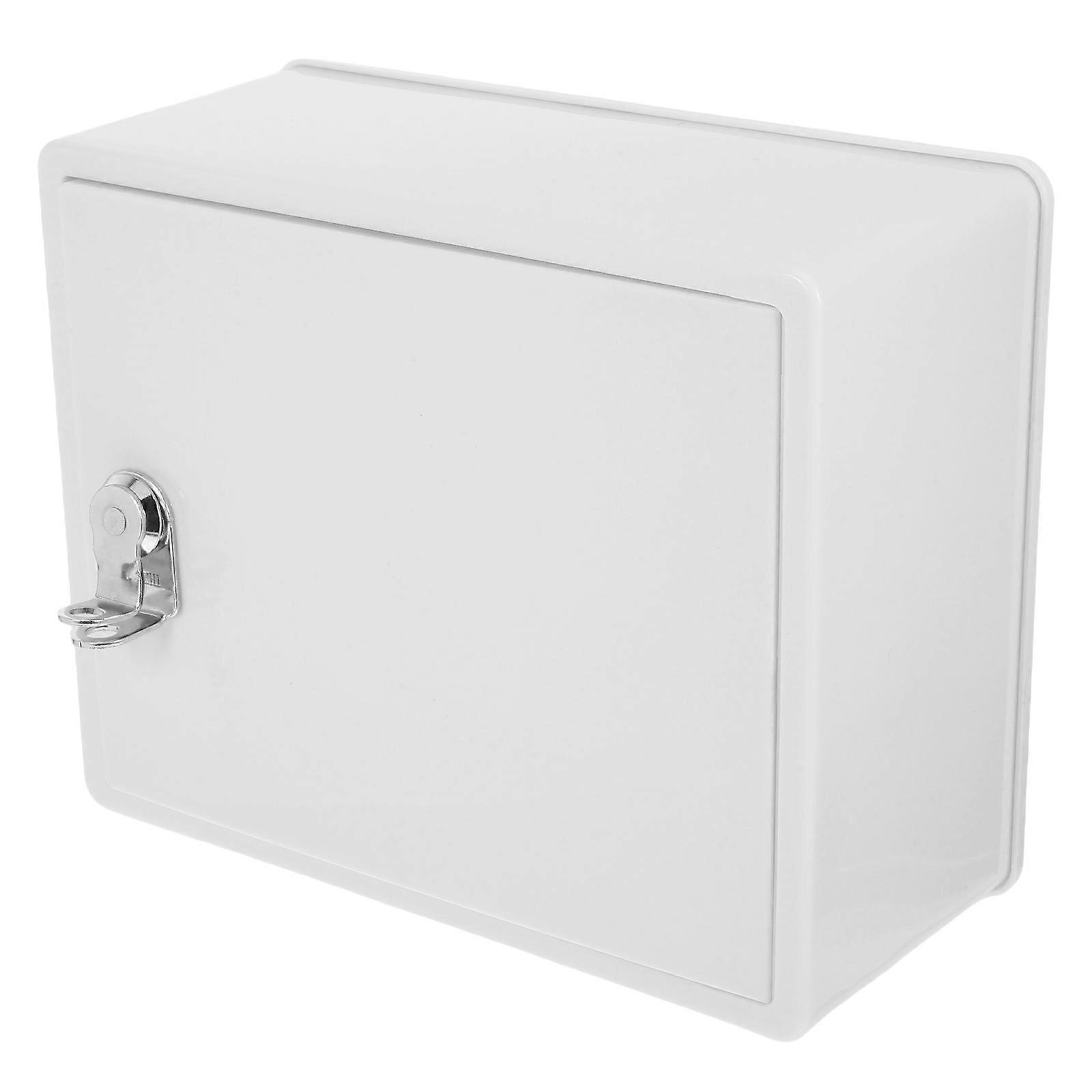 Wall Mounted Lockable Milk Box Outdoor Storage Container with Versatile Interior for Durable Home Use