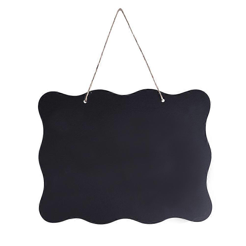 Unfinished Wood Tags Creative Wooden Blackboard Pendant for Xmas Wedding Party 25.7x20cm Memo and Reminder 1Set