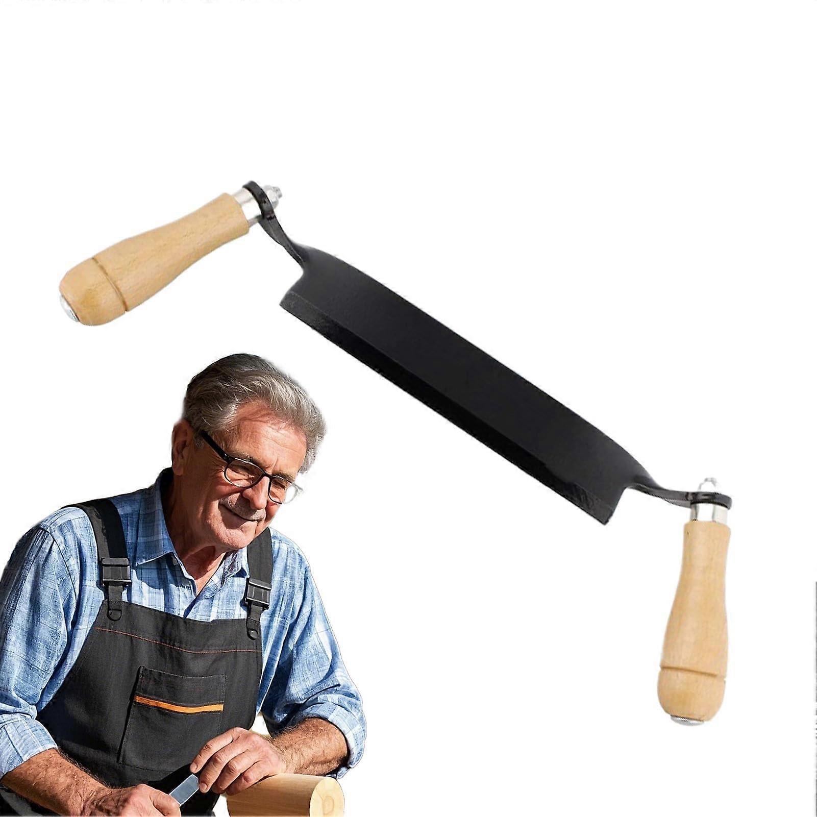draw a shaving woodworking tool 8inch wood carving tool with wooden handle