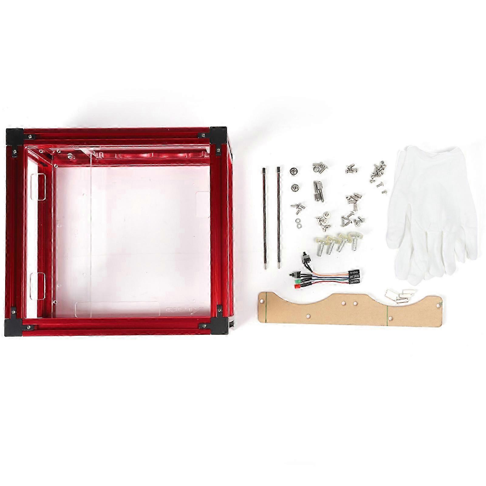 DIY Open Frame Design Aluminiumlegierung ITX Wasserkühlung Computer PC Gehäuse Gehäuse Gehäuse (S)Rot 2025