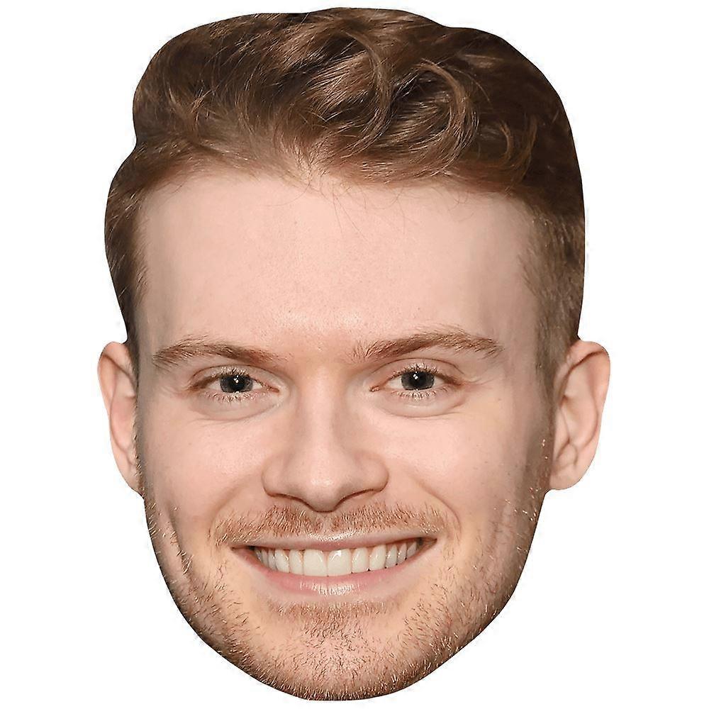 Max Balegde (Stubble) Celebrity Mask, Flat Card Face