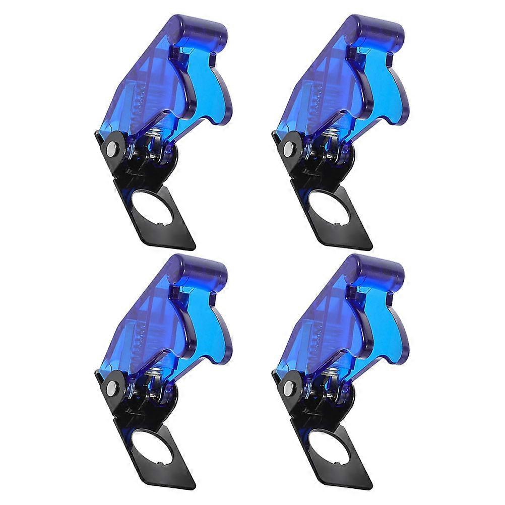 Emergency Stop Switch Protective Cover Sleek Look Car Toggle Switch Guard Driving Vehicle Control 4Pcs