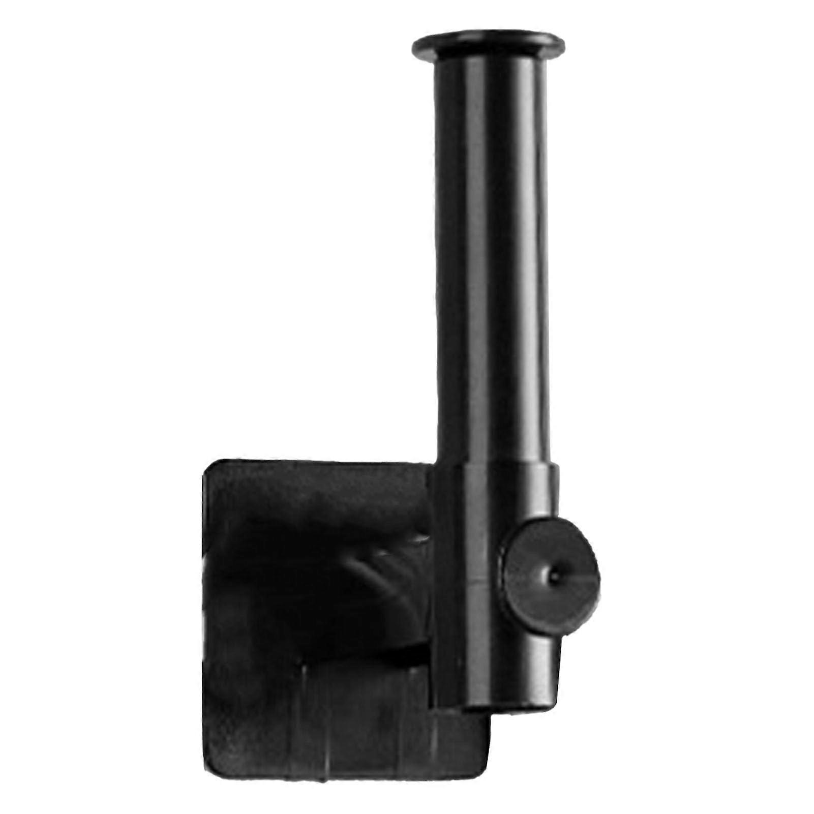 Retractable L Shaped Towel Rack, Black Wall-Mounted Towel Holder, Multifunctional Kitchen Towel Rail, Space-Saving Design