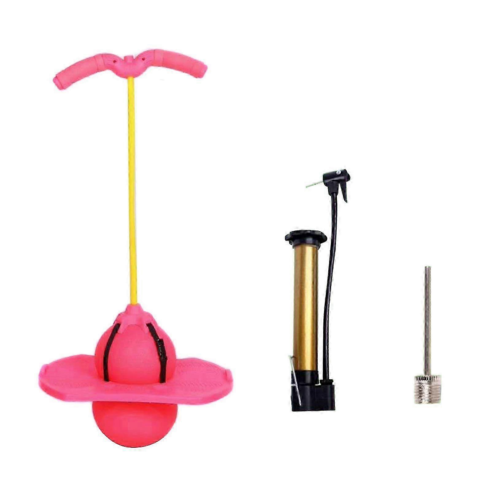 Bouncing Ball with Handle and Pump Toy for Jumping, Maximum Load Capacity 220lb, Suitable for Kids and Adults