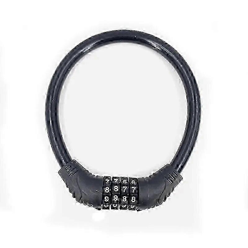 Portable Security Steel Chain Lock with 4 Digit Password for Mountain Bikes and Motorcycles