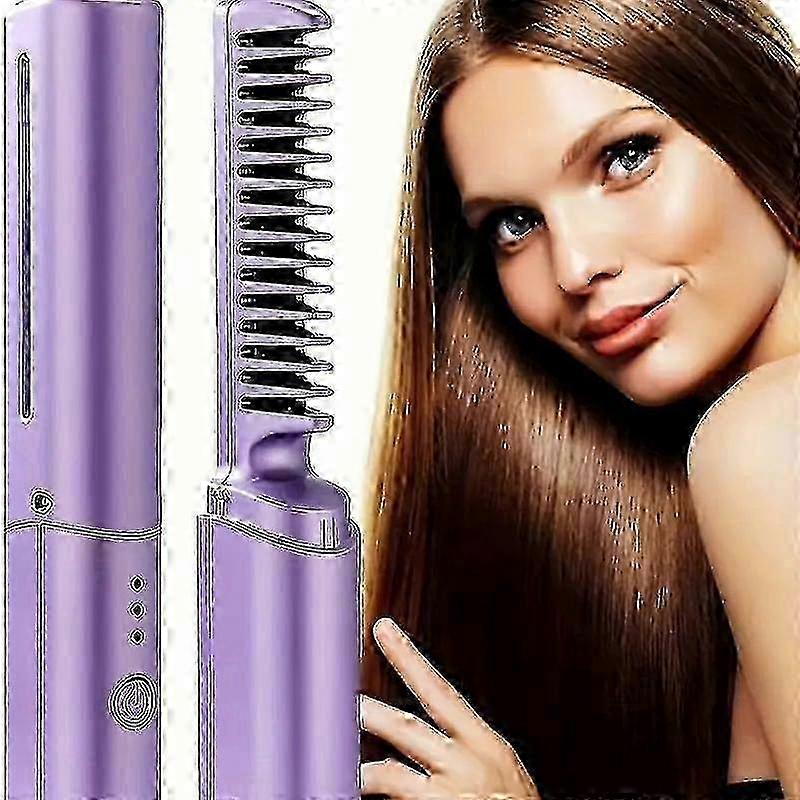 Tragbare kabellose Haarglätterbürste