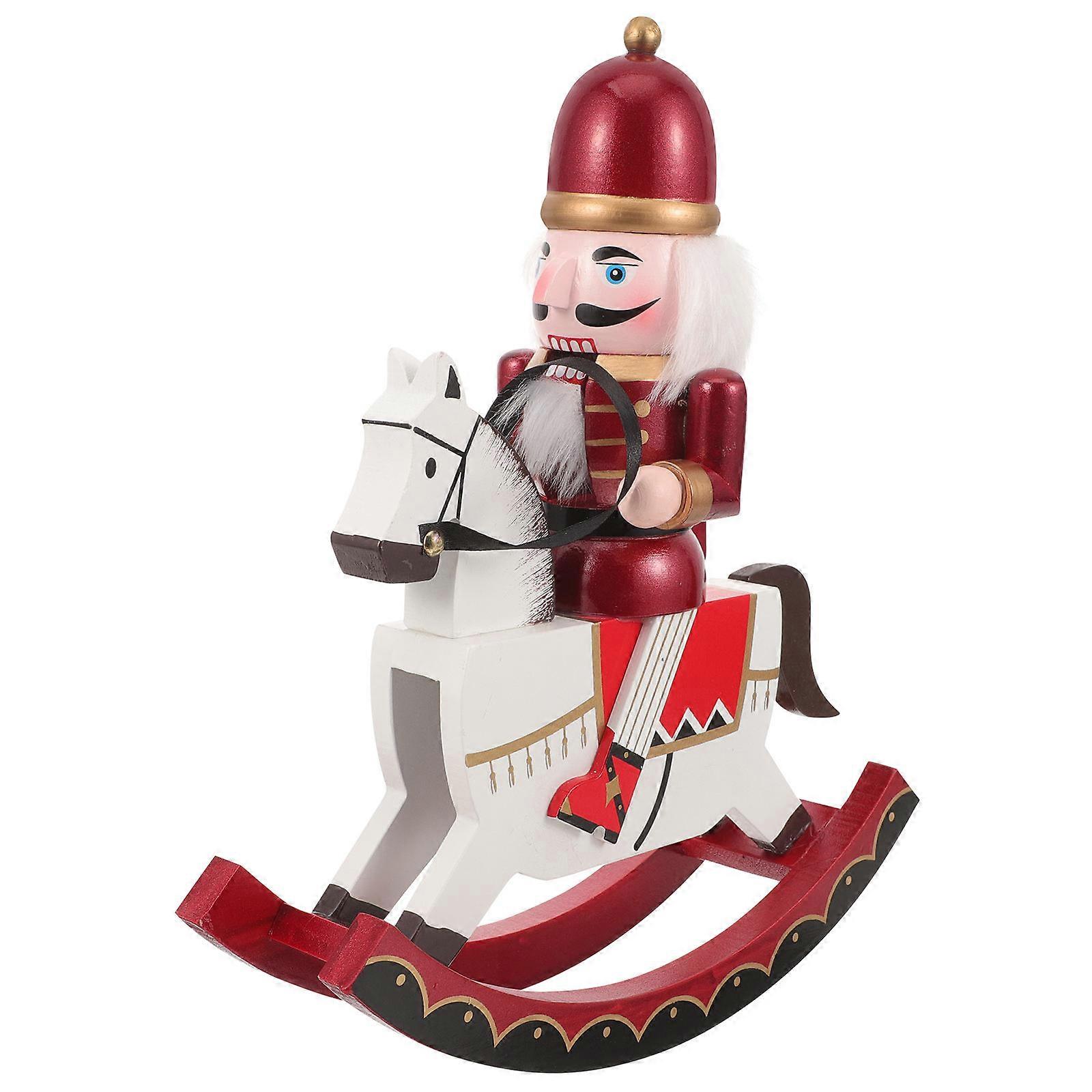 Here's a product description and design concept for a **Wooden Nutcracker Soldier Decoration** that would be ideal for use as a **Christmas tabletop