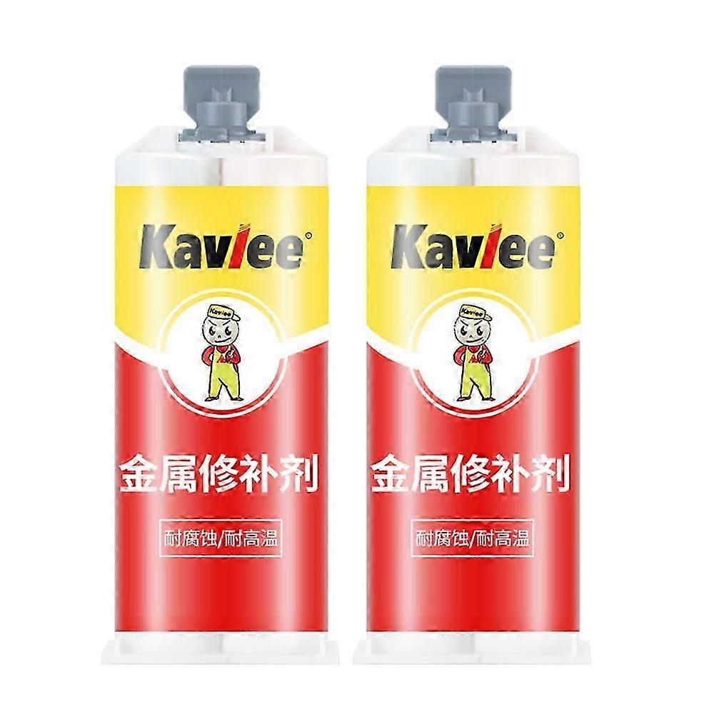 2x Çok Amaçlı Onarım Tutkal Döküm Kauçuk AB Tutkal Metal Tamir Ajanı Lehim Tutkal Kaynak Onarım Macun Yüksek Mukavemetli Yapıştırma Mastik