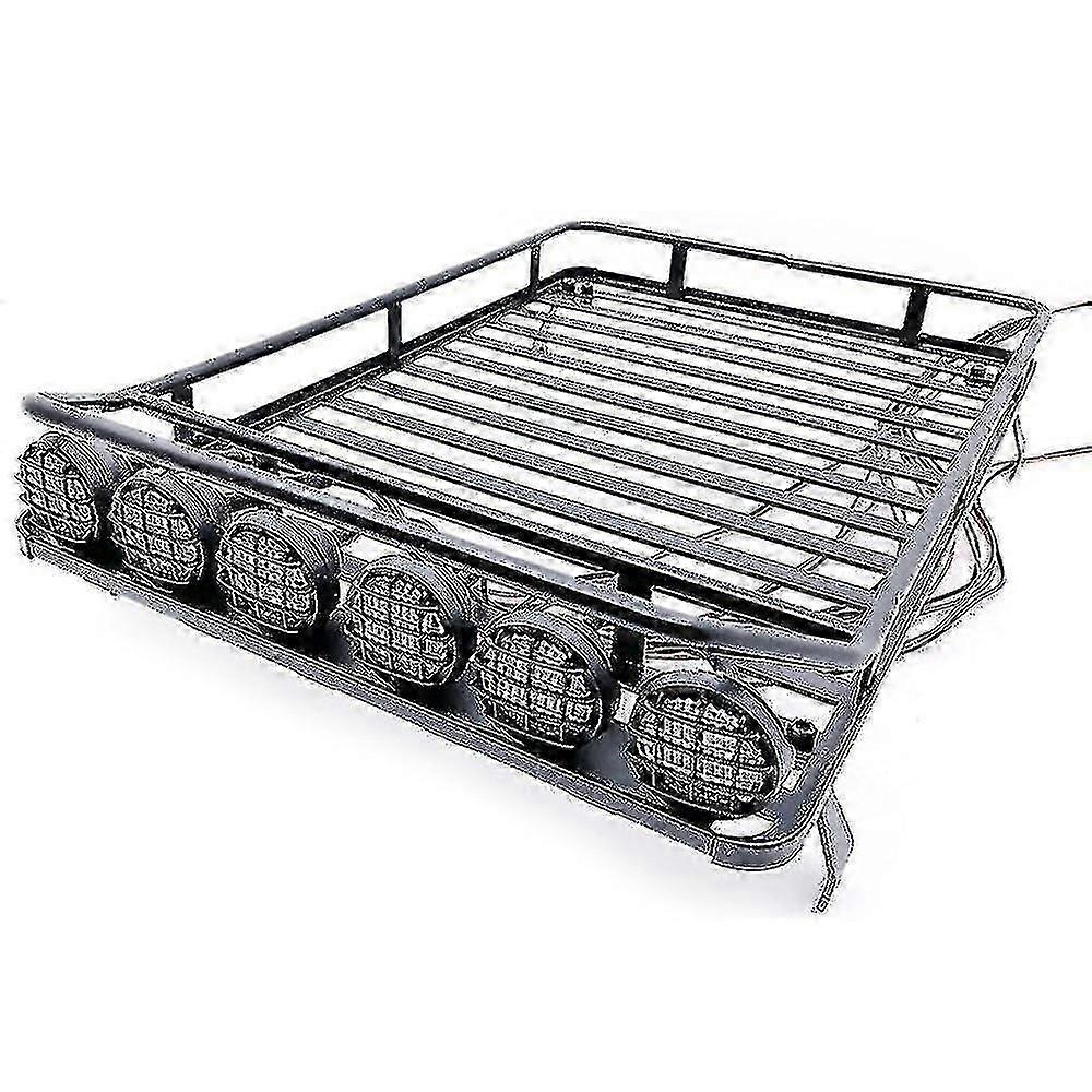 Metal Roof Rack With Bar Suitable For 1/10 Remote Crawler Car D90 Axial Scx10 90046 90