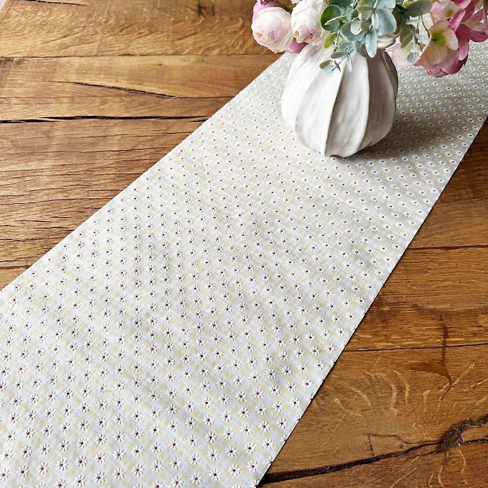Daisy Flower Table Runner | Spring Birthday Wedding Tea Party 28cm x 5m