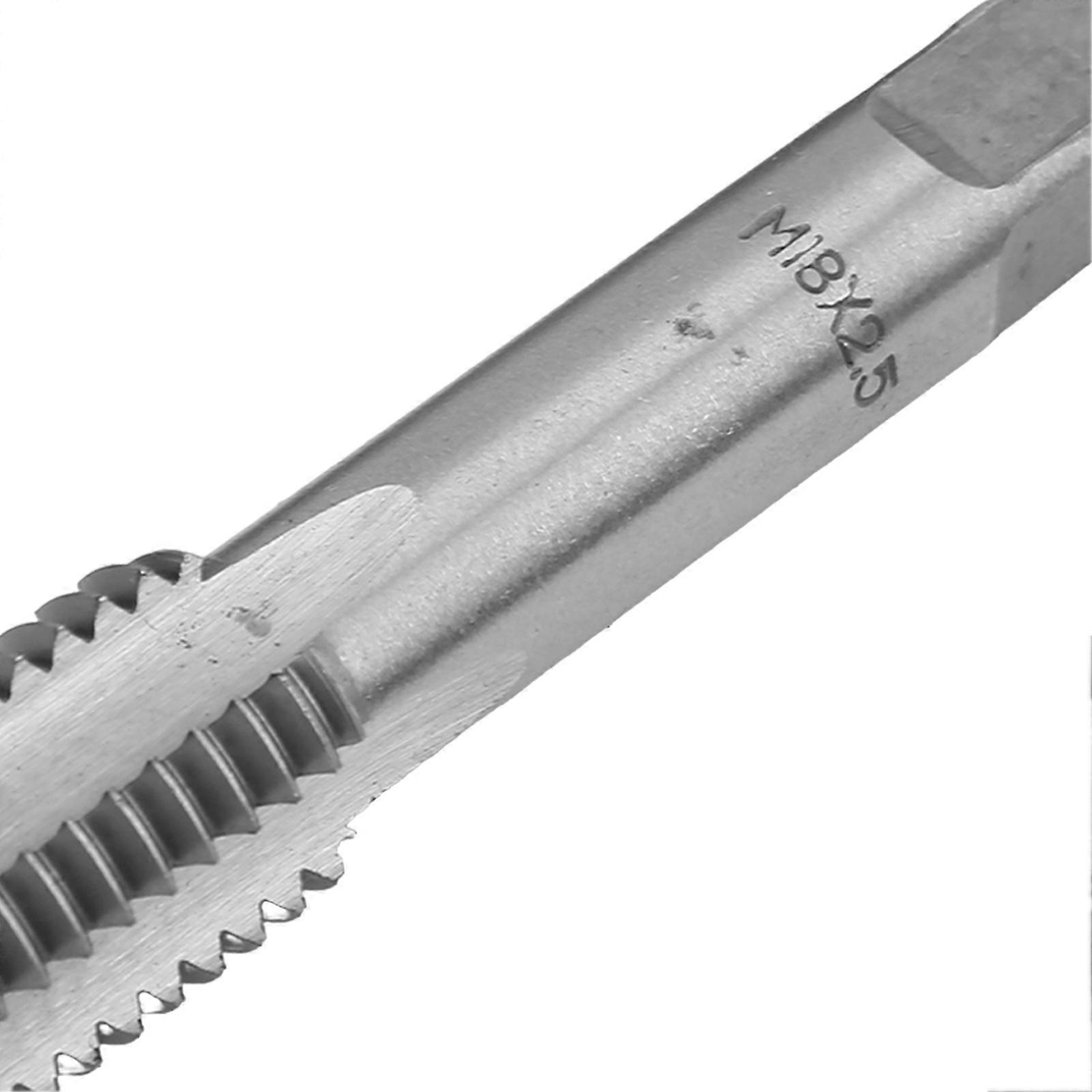 2pcs High Speed Steel Metric Thread Tap Straight Flutes Thread Tapping Tool Hand Thread TapM16x2.0