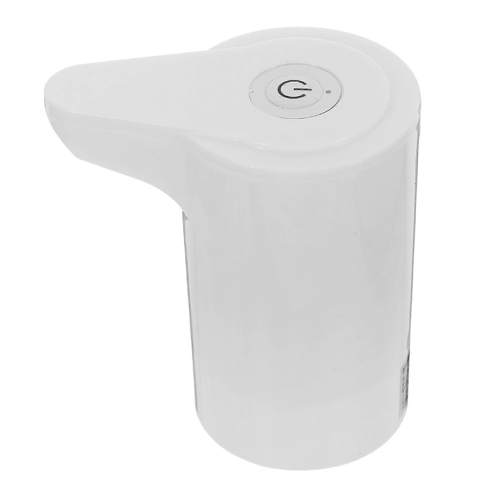 Electric Water Bottle Pump for Home Use Portable and Safe ABS Material White Color Fits Desktop 1pc