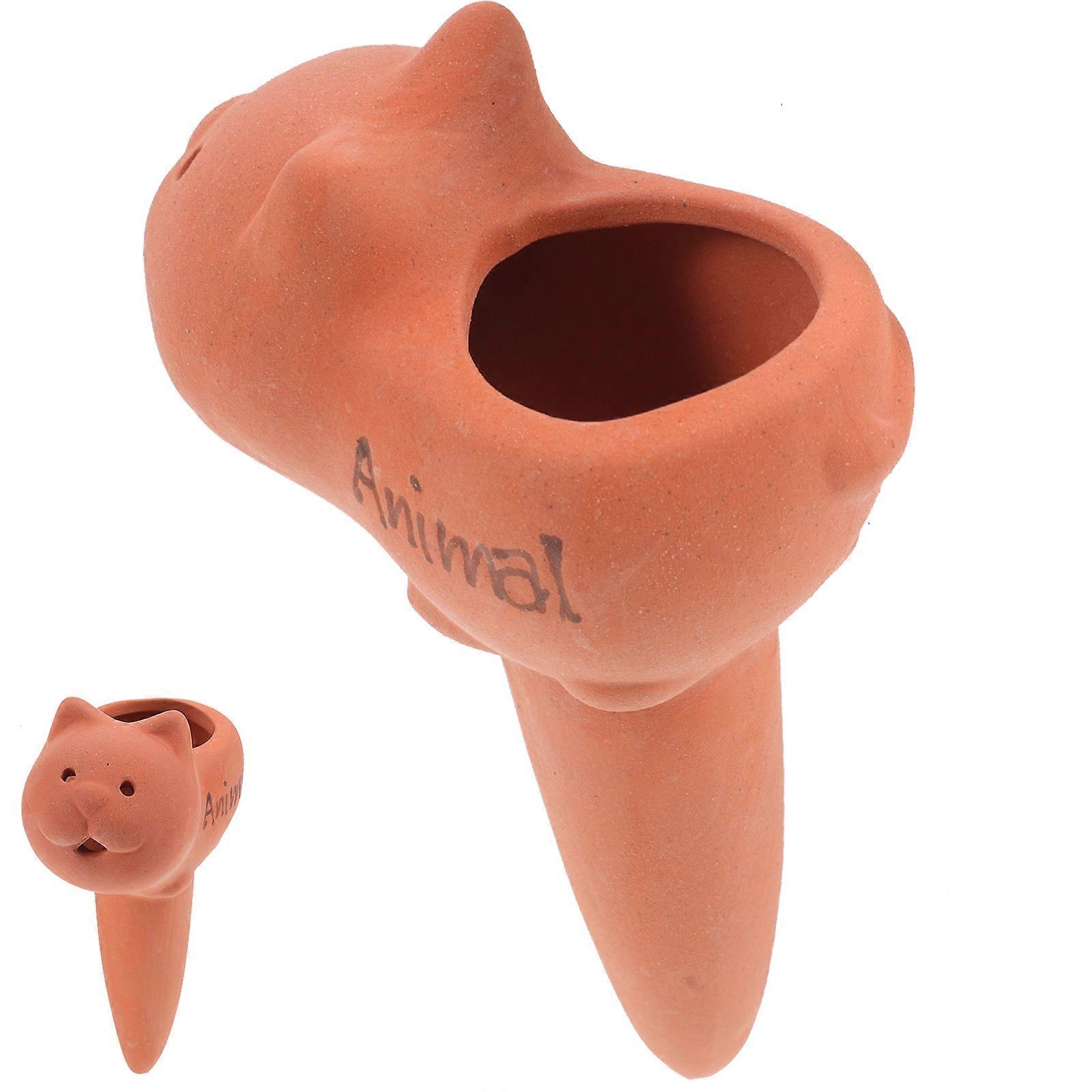 Animal Shape Ceramic Garden Watering System for Plants, Automatic Self Watering Irrigation for Lawns and Flowers