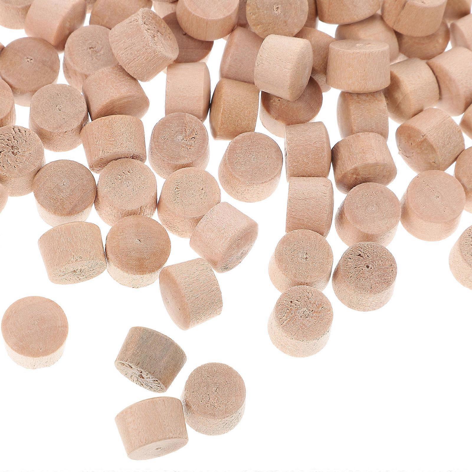 Wood Buttons For Crafting Wooden Buttons Simple Design Makers Woodworking Accessories Round Surface 200Pack