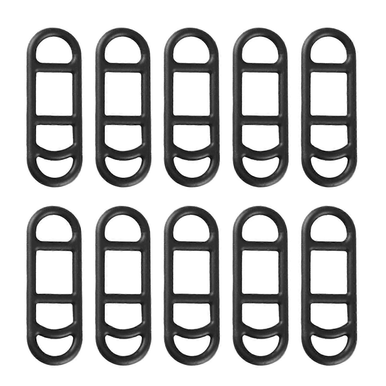 Silicone Fixing Straps 10Piece Set For Bicycle Handlebar Mounts WearResistant Light Mount Bands