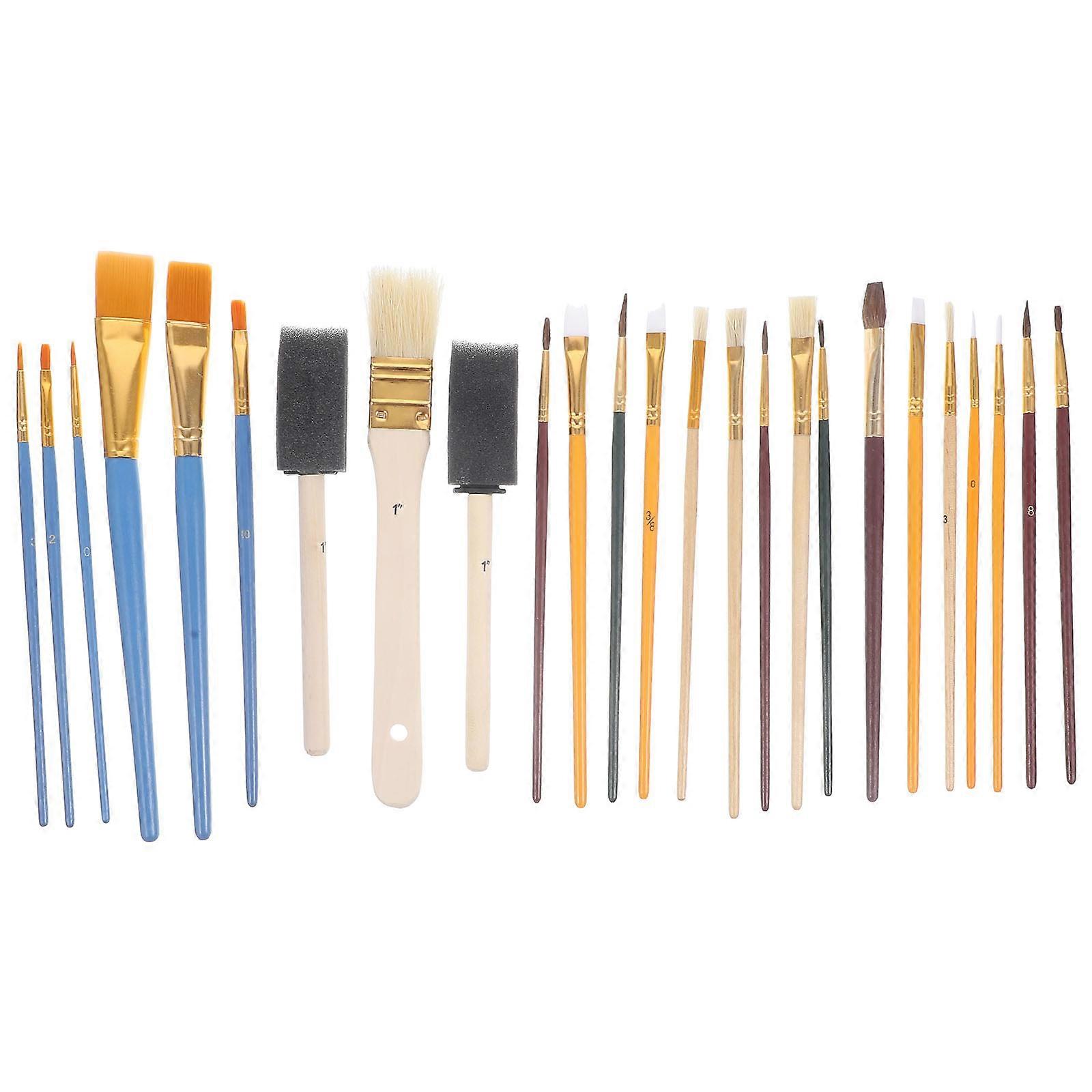 塗装ツール詳細ブラシプラスチック素材アーティスト油絵25個