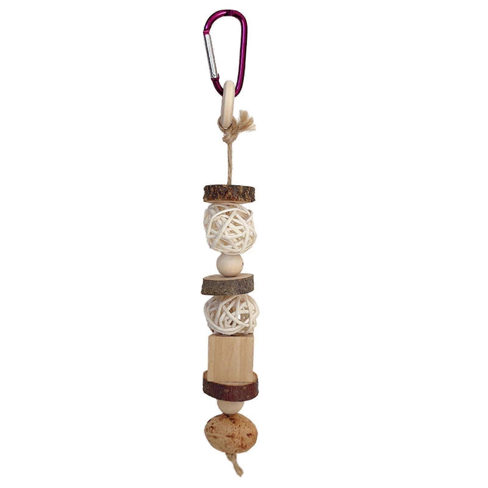 Bird Chew Toy For Hamsters And Small Pets Squirrels Swing Teeth Grinding Cage Toy