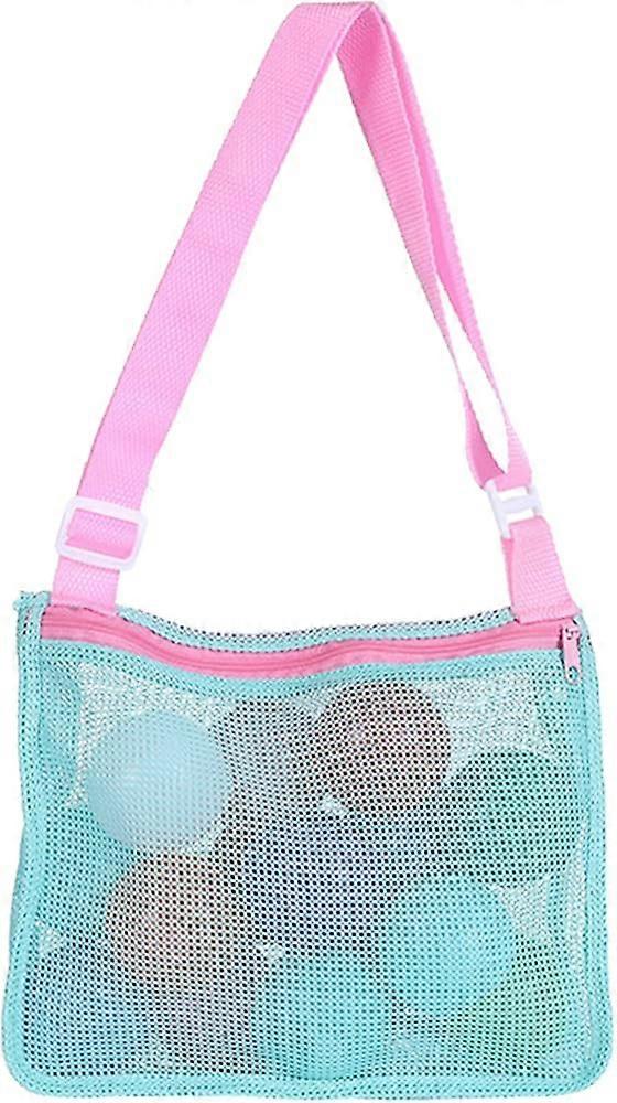 Mesh beach bag adjustable kids quick-drying mesh bag for seaside