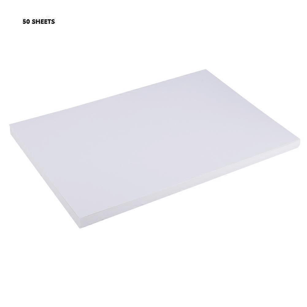 50 Sheets White Blank Paper for DIY Hand Printing, A4 Size, Multipurpose Use