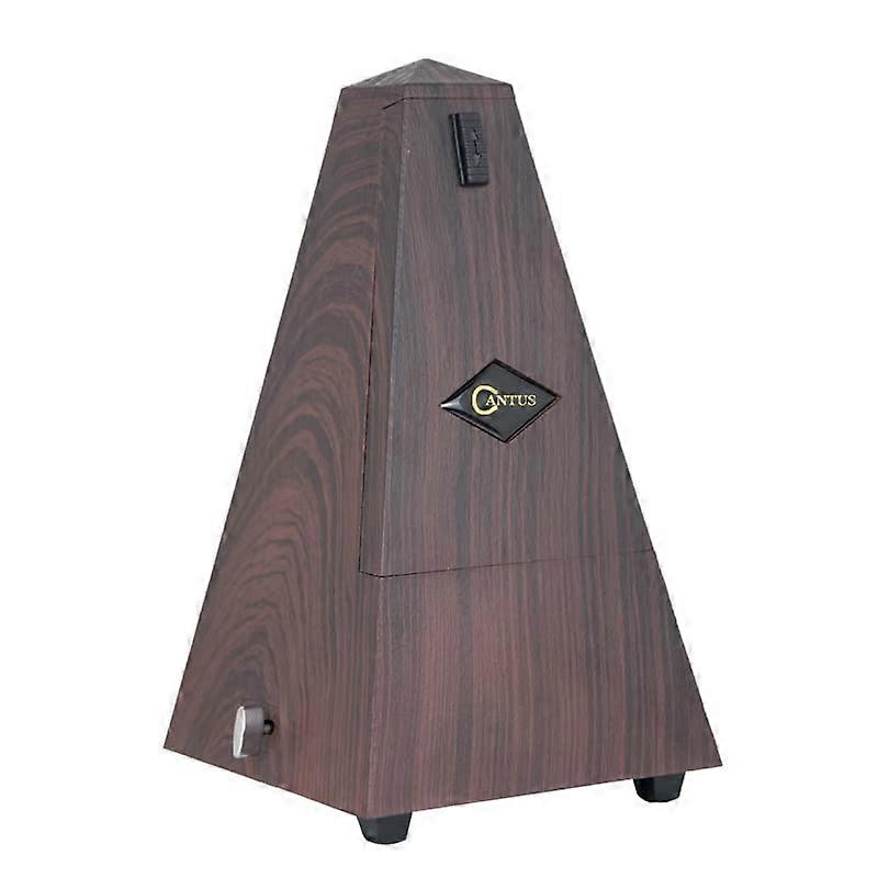 Mechanical Metronome with Accent Bell, Accurate Beat, Classic Tower Shape, Natural Wood Grain, Easy to Use, Suitable for Piano, Cantus