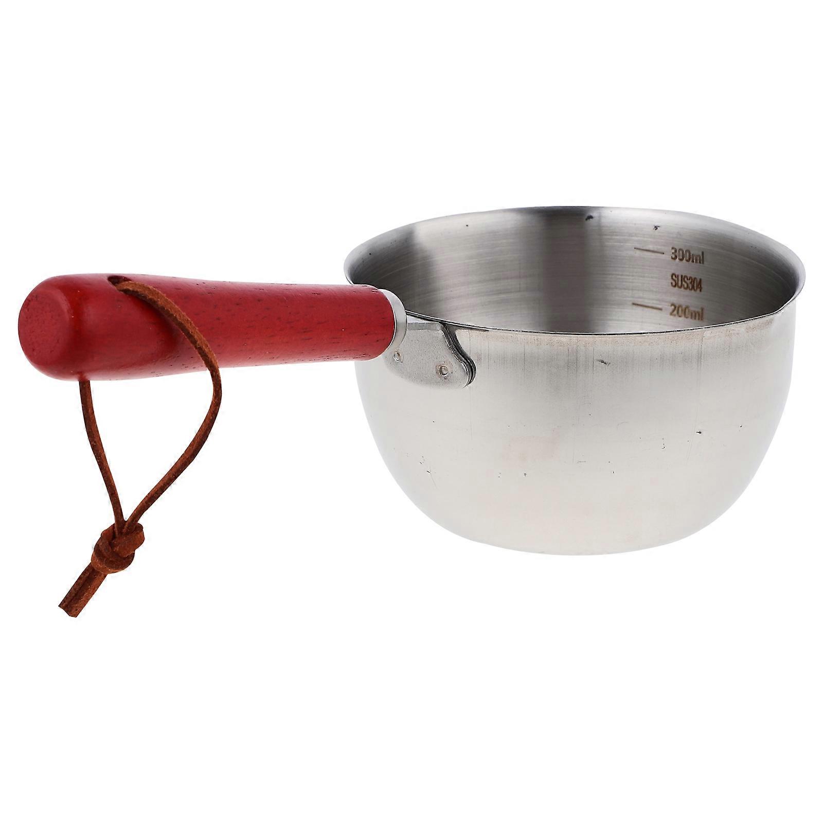 Stainless Steel Saucepan for Induction Multi Use Cooking Pot for Melting Butter, Sauces, and Hot Oil Frying