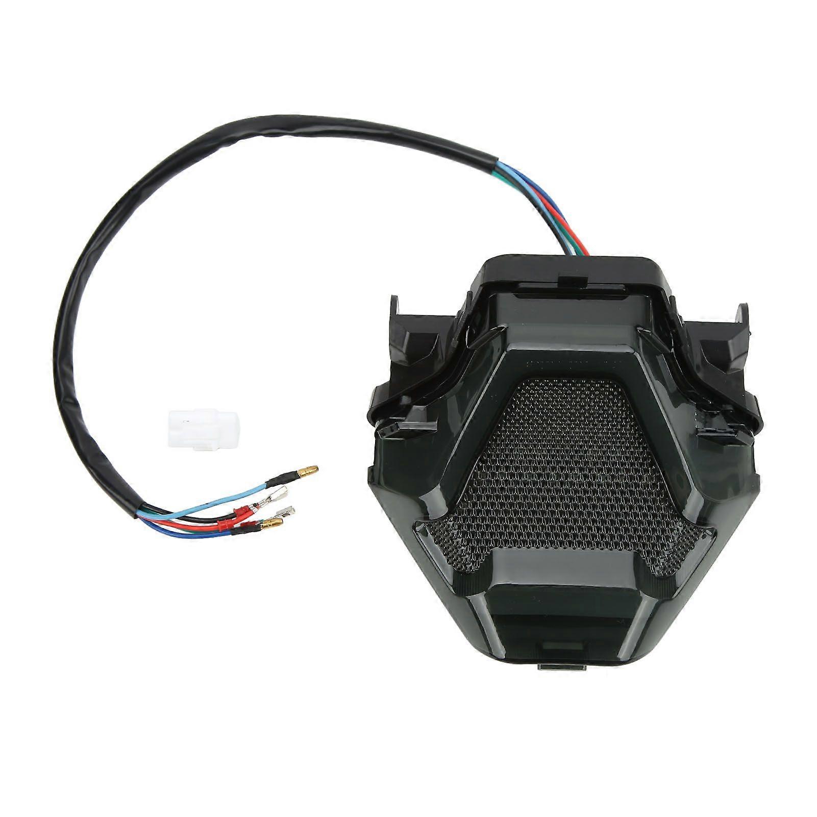 Motorcycle LED Tail Brake Light Dynamic Turn Signal Integrated Replacement for YZF R3 R25 Y15ZR MT07 FZ07 LC150 White Driving Light