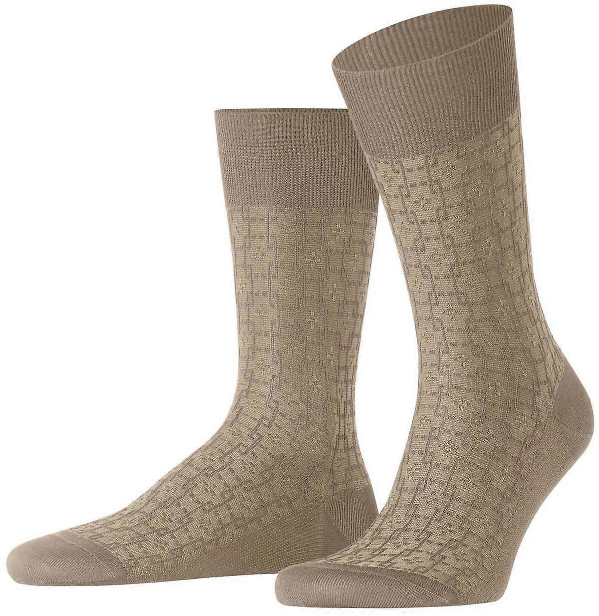 Falke Artwork Tie Socks - Nude Beige