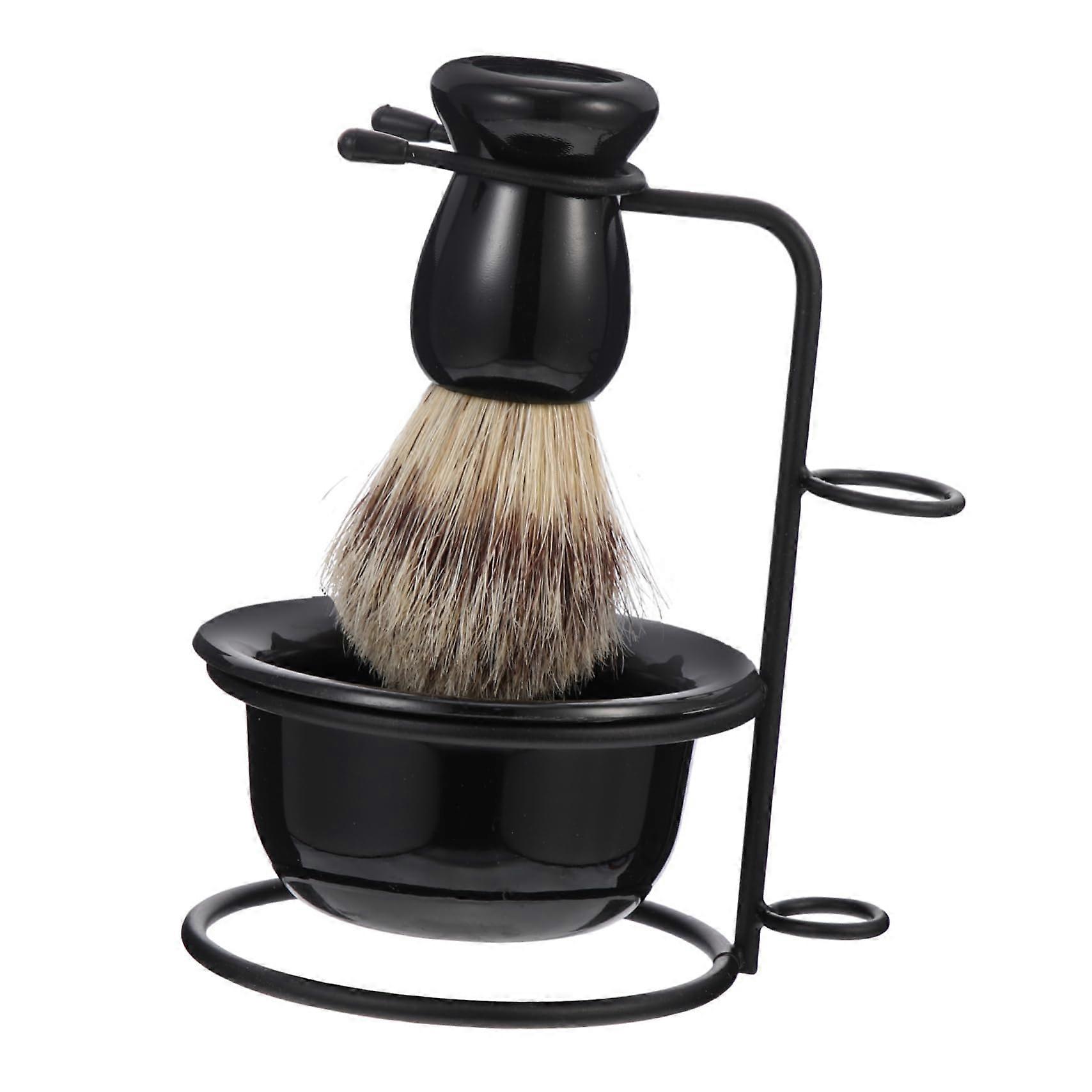 Quality Complete Men's Razor Stand with Shaving Brush and Bowl – Practical and Durable for Daily Shaving at Home and On the Go