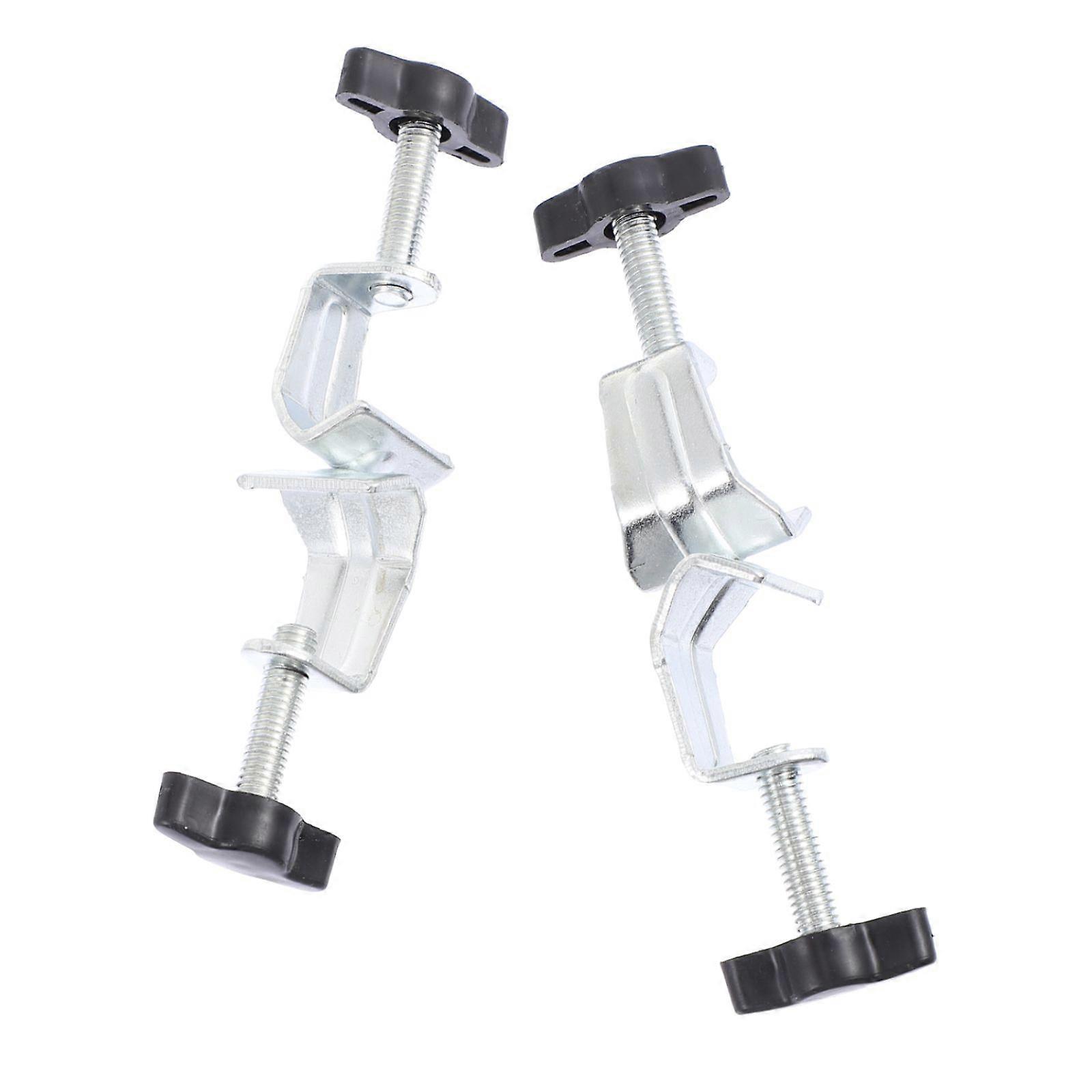 2pcs Bosshead Clamp Holder Adjustable Clip Holder Chemistry Right Angle Support