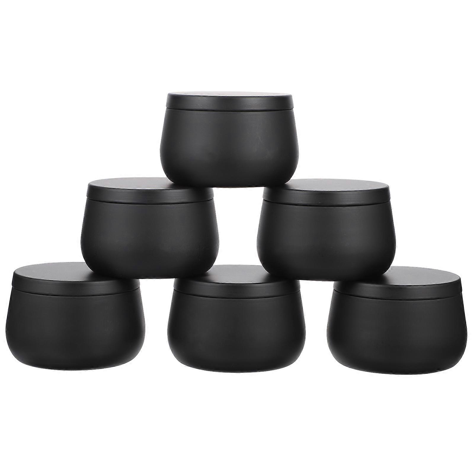 Elegant 9pcs Empty Round Tin Cans for Candy, Tea & Crafts – Versatile Storage Containers for Kitchen & Office Use