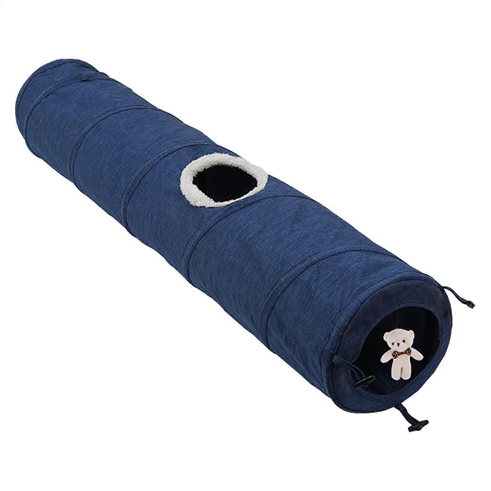 Pet Tunnel Toy, Tube Tunnel Interactive Cat Dog Plaything, 46.85 x 7.09 Inches Small Animal Exercise Passage