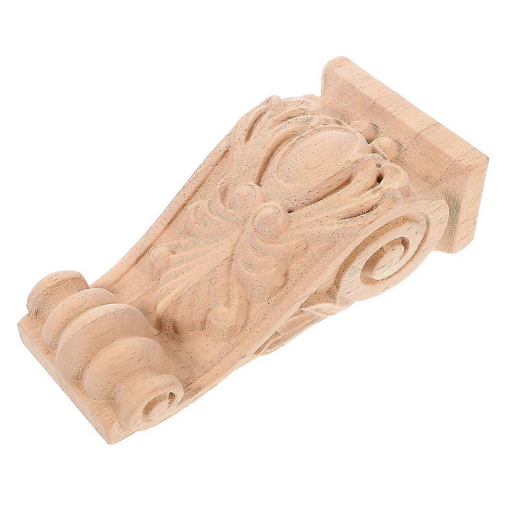 Khaki Wooden Corbel for Decor Simple and Delicate Design Useful and Sturdy 6.5 Inches