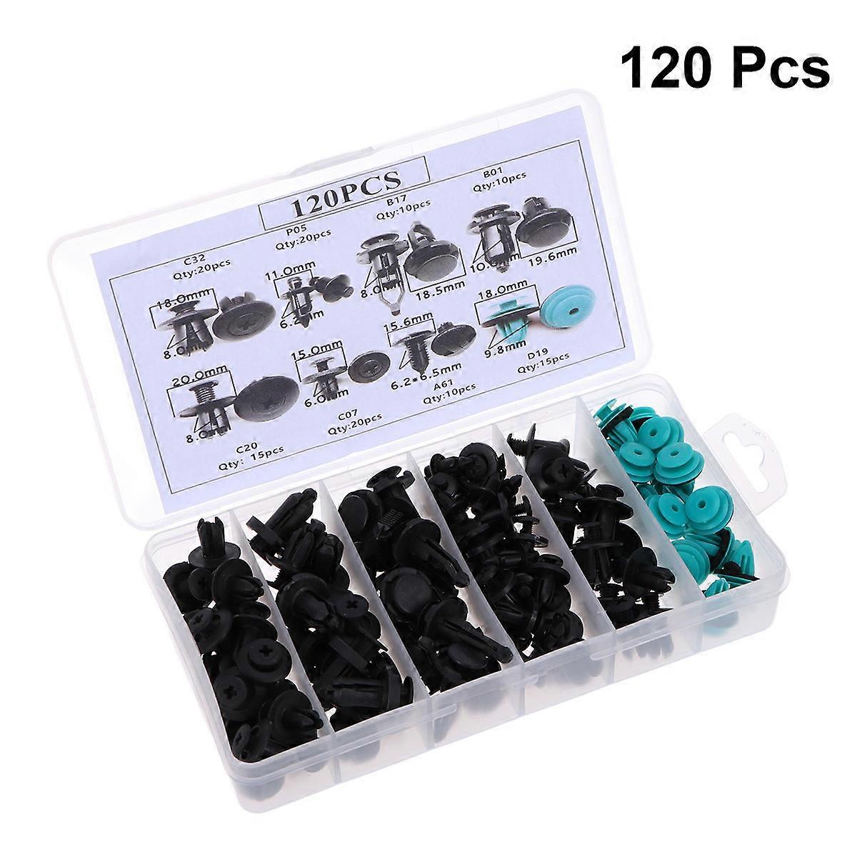 Super Strong Bumper Flare Fastener Clips for Car Use Made of Durable Plastic 120 Pcs