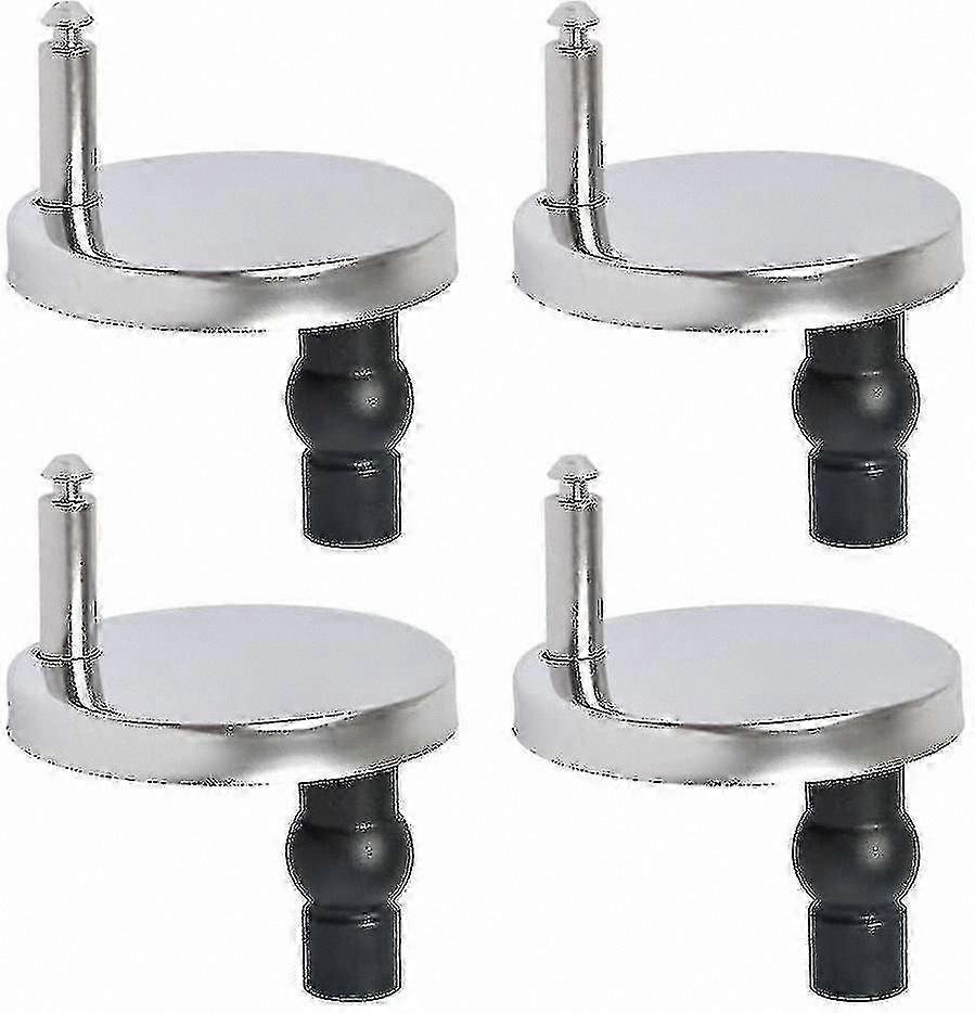 Universal Toilet Seat Hinges Replacement Set of 4 Pieces for Standard Toilets